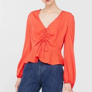 Mango Red Blouse